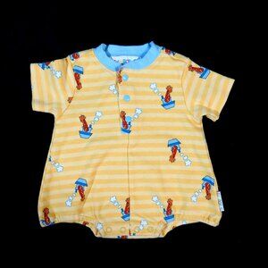 Vintage Gymboree Romper, Layette Size, '97 Never Worn, Rainbow Tag, Hide & Seek